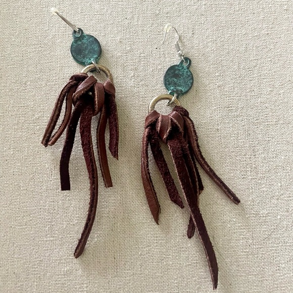 Hand made turquoise earring - Picture 1 of 2